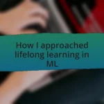 How I approached lifelong learning in ML