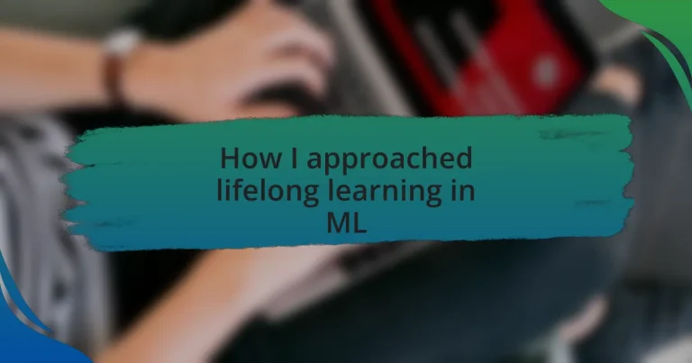 How I approached lifelong learning in ML
