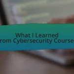 What I Learned from Cybersecurity Courses